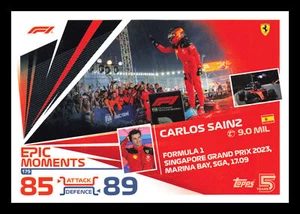 Carlos Sainz #179 2024 Topps Turbo Attax F1 Scuderia Ferrari Racing - Imagen 1 de 2