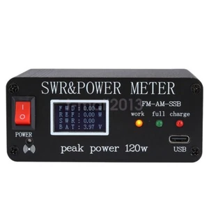 FM-AM-SSB 1.8MHz-50MHz SWR Power Watt Meter SWR & Power Meter Peak Power 120W - Afbeelding 1 van 5