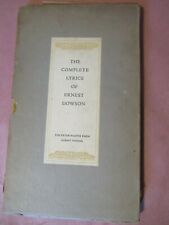 The Complete Lyrics Of Ernest Dowson, Peter Pauper Press (1944) antique