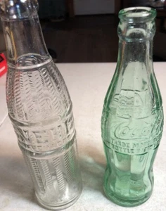 Botella de Bebidas Nehi Vintage Vidrio Pop Duraglass '33' - Incluye Botella de Coca-Cola Extra - Imagen 1 de 12