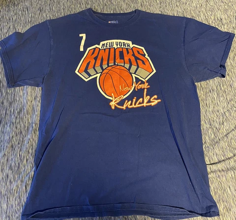 Carmelo Anthony New York Knicks Jersey Shirt MENS Large, Blue Cover