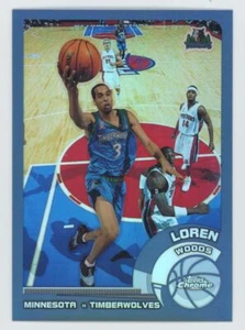 2002-03 Topps Chrome Refractors Loren Woods Minnesota Timberwolves #37 - Picture 1 of 2