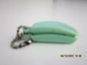 Llavero de teléfono vintage de 2 piezas con borde verde azulado - Imagen 1 de 3