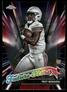2024 Topps Chrome Trey Benson Future Stars #FS-15 Arizona Cardinals - Picture 1 of 2