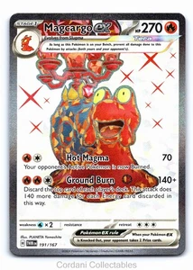 Magcargo EX 191/167 - Twilight Masquerade - Pokemon Karte - Lightly Played - Bild 1 von 2