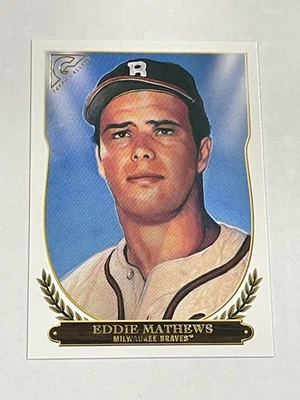 2018 Topps Gallery Baseball Hall of Fame Gallery - Eddie Mathews - Braves - Image 1 of 2