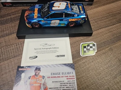 Chase Elliott #9 SunEnergy1 azul Watkins Glen Win 2018 color líquido automático Foto 1 de 4
