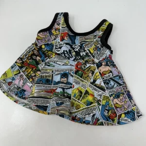 Build a Bear DC Comic Kleid Justice League Cartoon Bab Kleidung Outfit Comics - Bild 1 von 4
