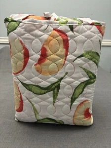 Quilt Queen Bett Set Pfirsich Thema mit Tragetasche Halter NEU - Bild 1 von 5