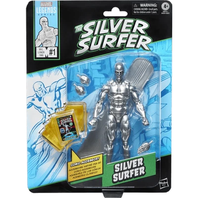Marvel Legends Silver Surfer Silver Surfer 6 Figure with mini comic - image 1 of 4