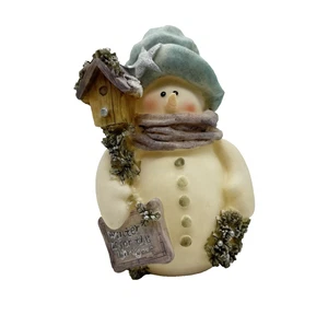 Statuina natalizia regalo giubileo l'inverno è per gli uccellini corona uccellino 5" - Foto 1 di 14