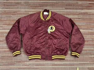 Vintage Washington Redskins Jacket Mens XL Red NFL Satin Back Spell out - Picture 1 of 17