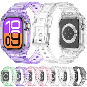 Sport Armband Schutzhülle Silikon Band Case Für Apple Watch Series 10 42mm 46mm - Picture 1 of 52