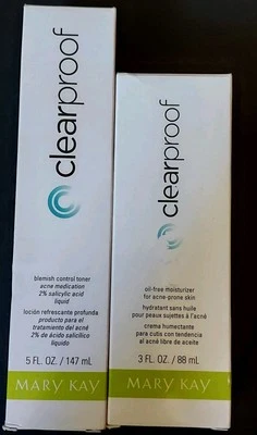 Tónico Mary Kay para el cuidado de la piel para el acné control de manchas 5 oz e hidratante sin aceite 3 oz Foto 1 de 4