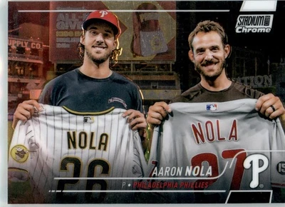 Aaron Nola - 2022 Stadium Club Chrome - #284 - Baseball - Image 1 of 2