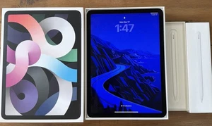 Apple iPad Air (4th Generation) 64 GB, Wi-Fi, 10.9- Silver with Apple Pencil 2 - Picture 1 of 5