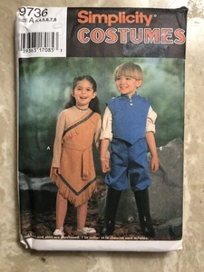 Simplicity Costumes Child Sz A Pocahontas and John Smith Precut - Picture 1 of 5