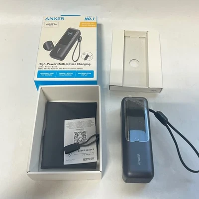 Anker - Banco de alimentación para portátil (25K, 165W, cables incorporados y retráctiles) - negro Foto 1 de 4