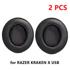 2 Pcs Replacement Earphone Ear Pads Cushion Cover For Razer Kraken X/X Usb Gs