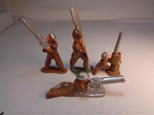 Lot of 4 Manoil Soldiers Lead Figures - Picture 1 of 6