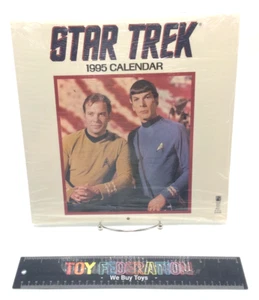 Star Trek 1995 Calendar Original Series - Kirk & Spock Cover Pocket Book - Picture 1 of 5