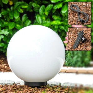 Kugelleuchte 40 cm Außen Steh Garten Lampe Wege Hof Beleuchtung Veranda Terrasse - Bild 1 von 10
