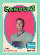 (1) RON STEWART 1971-72 O-PEE-CHEE # 236 CANUCKS VG  CARD (I0735)