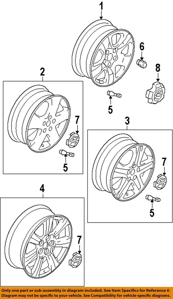 SUZUKI OEM 01-13 Aerio,Grand Vitara,SX4,XL-7 Wheels Wheels-Wheel Nut 0915912057 - Image 1 of 1