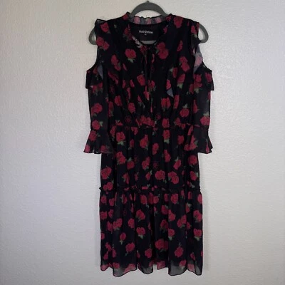 Scarlett Darkness Dress Women Extra Large Floral WhimsiGoth Grunge Ruffle Witchy - Image 1 of 4