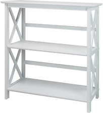 3-Shelf Montego Bookcase, White