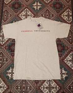 NEW Vintage Cornell University Champion T-Shirt Size Medium White - Picture 1 of 6
