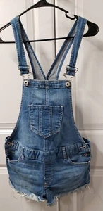 Abercrombie Kids Denim Overall Shorts Girls Size: XL Back To School - Picture 1 of 12