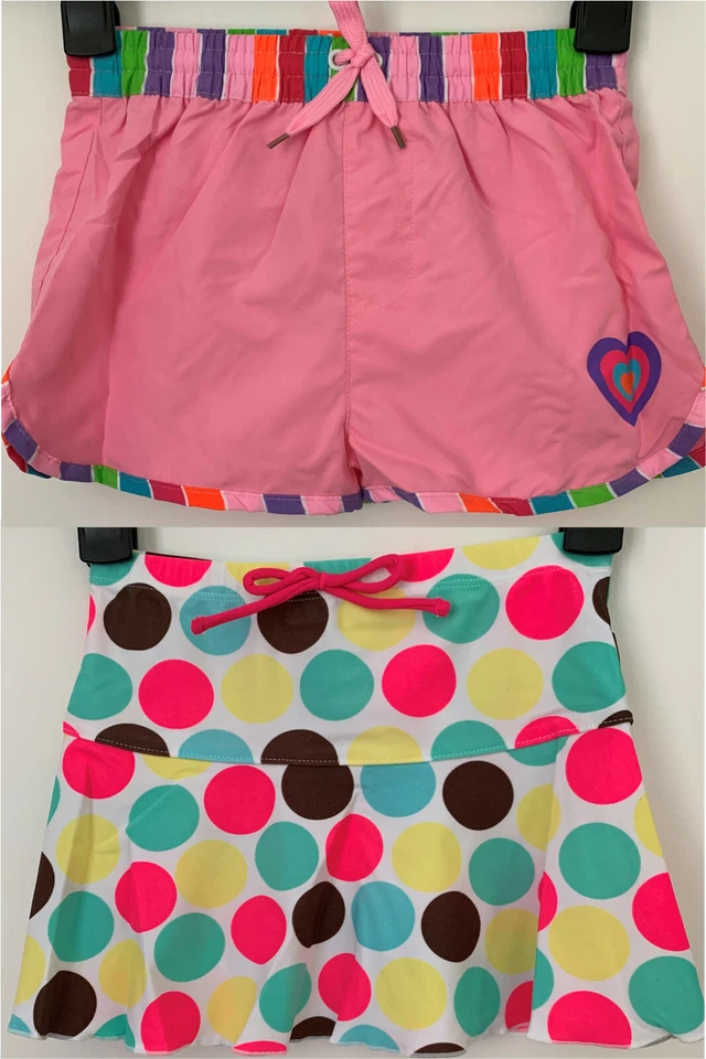 ETHEL AUSTIN Girls Pink Swim Shorts or Spotted Skirt Swimming Swimwear Age 8 - 13 Years