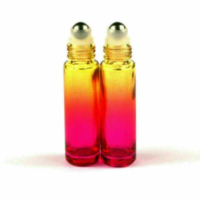 1-100 piezas rollo de vidrio de 5 ml en botellas aceites de perfume con bola de rodillo de metal/vidrio Foto 1 de 4