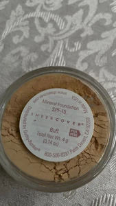 Sheer Cover BUFF Mineral Foundation Powder SPF15 -Full Size 4g -Sealed RARE - Picture 1 of 1
