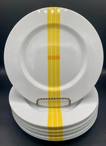 Juego de 6 platos de ensalada vintage años 70 Bob Van Allen para Mikasa Horizon amarillo  - Imagen 1 de 6