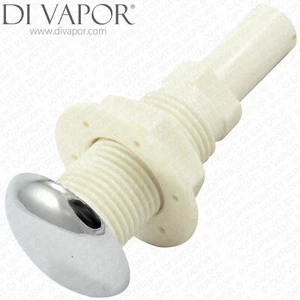 Burbuja de baño de hidromasaje chorro de aire y tuerca de fijación - conector de 10 mm - cúpula cromada - Imagen 1 de 4