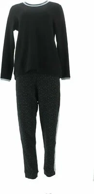 Conjunto de túnica de felpa francesa Stan Herman - negra - pequeña - A301848 - PO Foto 1 de 2