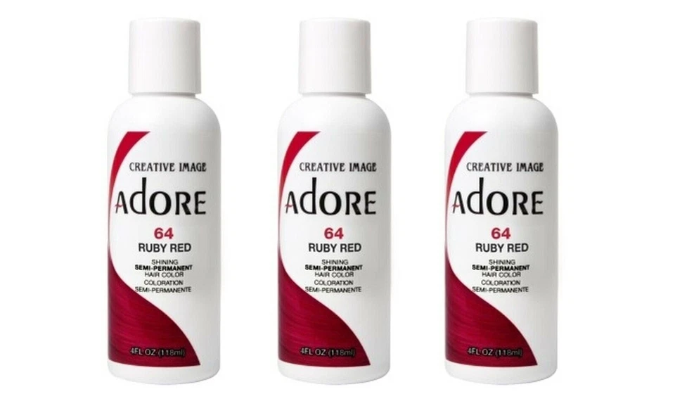 BL Adore Semi-Permanent Haircolor #064 Ruby Red 4oz X 3 Counts - Image 1 of 1