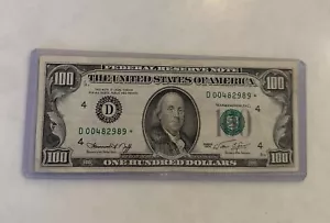 (1) $100.00 ⭐️ STAR Note 1974-A Federal Reserve Note🔥🔥 - Picture 1 of 2