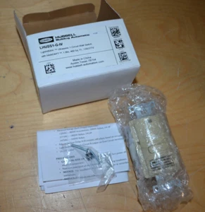 NEW Hubbell LightHAWK Ultrasonic light switch ~ LHUSS1-G-IV ~ Ivory ~ InteliDAPT - Picture 1 of 6
