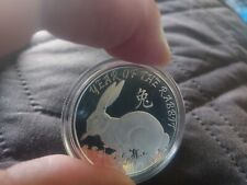 1oz Silver Round Year of the Rabbit .999 FINE SILVER in Capsule