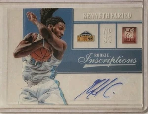 2012-13 Elite Rookie Inscriptions #53 Kenneth Faried Denver Nuggets - Bild 1 von 2