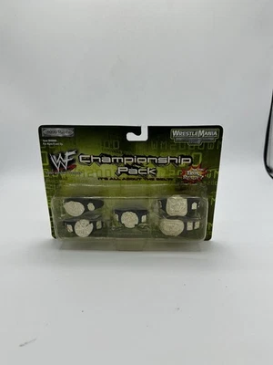 Paquete de cinturón de campeonato WWF de colección para figuras de acción Wrestlemania jakks pacific Foto 1 de 2
