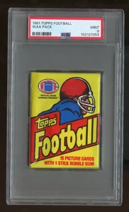 1981 Topps Unopened Football Wax Pack PSA 9 MINT Montana RC ? - Picture 1 of 2