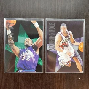 (2) Lot 1996-97 Ultra Starring Role Rare Insert Case Hit Acetate Karl Malone SSP - Picture 1 of 4