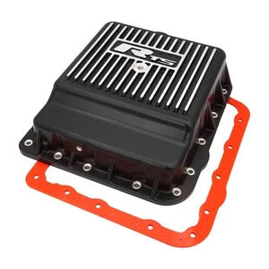 RTS Transmission Pan, Deep, Aluminium, Finned Black Powdercoat, GM Holden Commod - Picture 1 of 3
