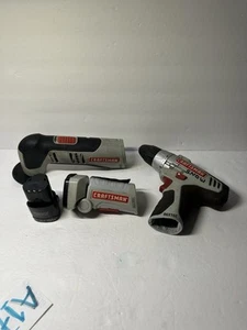 Lot of 3 -Craftsman Nextec 12V Tools -Drill Driver, Multi Tool, LED Flashlight - Picture 1 of 12