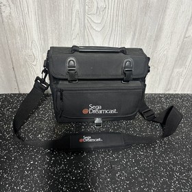 Official Sega Dreamcast Carrying Case Travel Bag w/ Strap Black Original