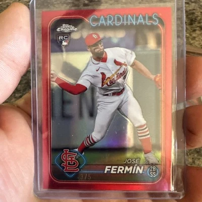2024 Topps chrome rookie card Jose Fermin 3/5 Low Numbered 🔥🔥🔥 Color Match - Image 1 of 2